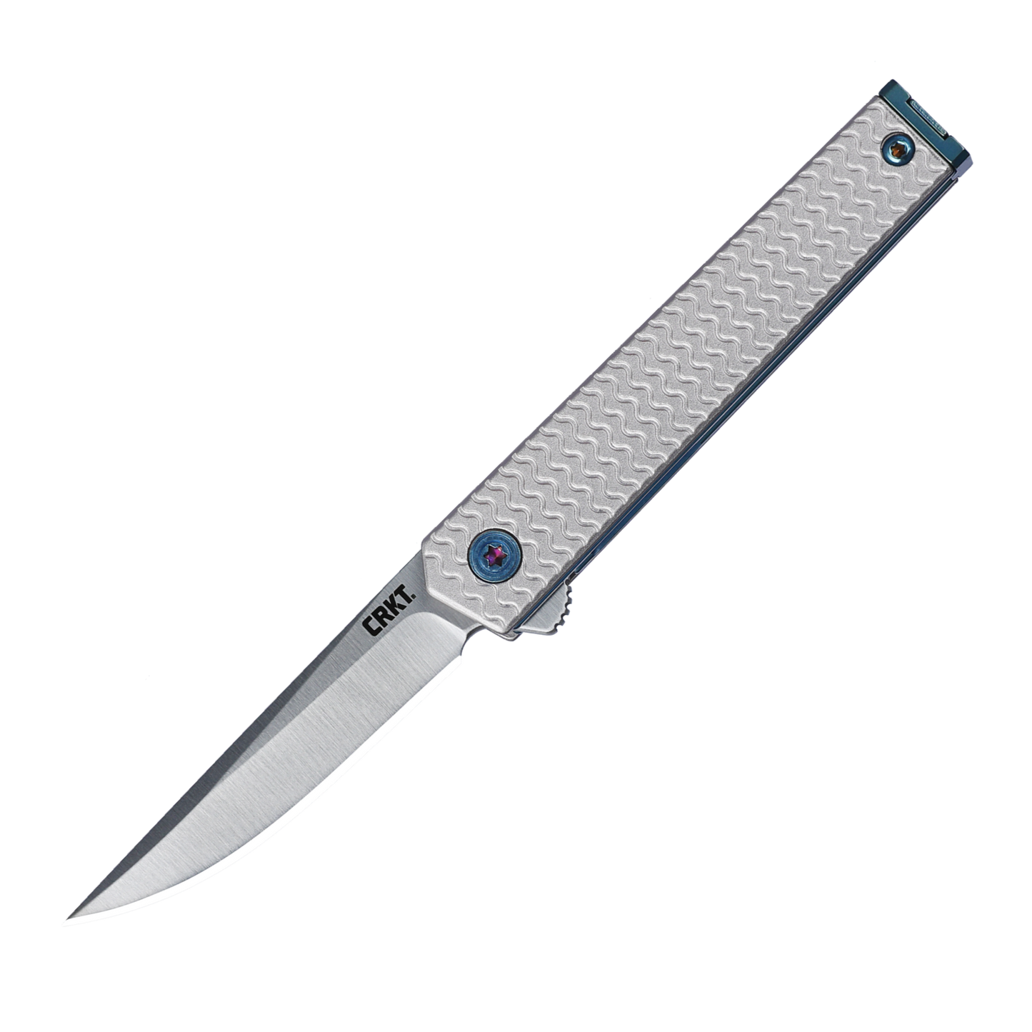 CRKT CEO Microflipper 2.36" Sandvik 12C27 IKBS Aluminum Folding Knife - Richard Rogers - 7081