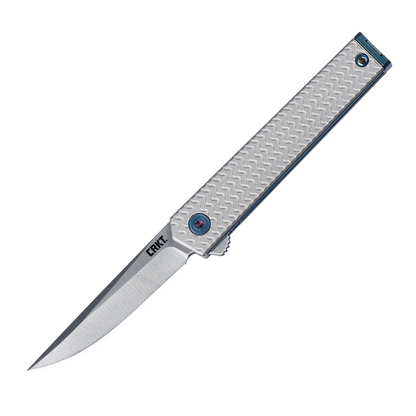 CRKT CEO Microflipper 2.36" Sandvik 12C27 IKBS Aluminum Folding Knife - Richard Rogers - 7081