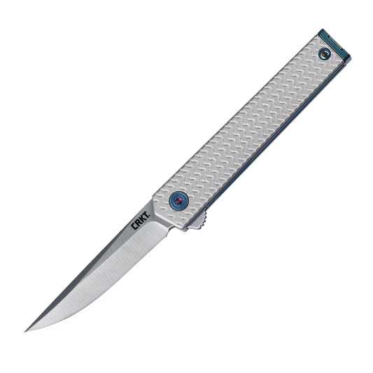 CRKT CEO Microflipper 2.36" Sandvik 12C27 IKBS Aluminum Folding Knife - Richard Rogers - 7081
