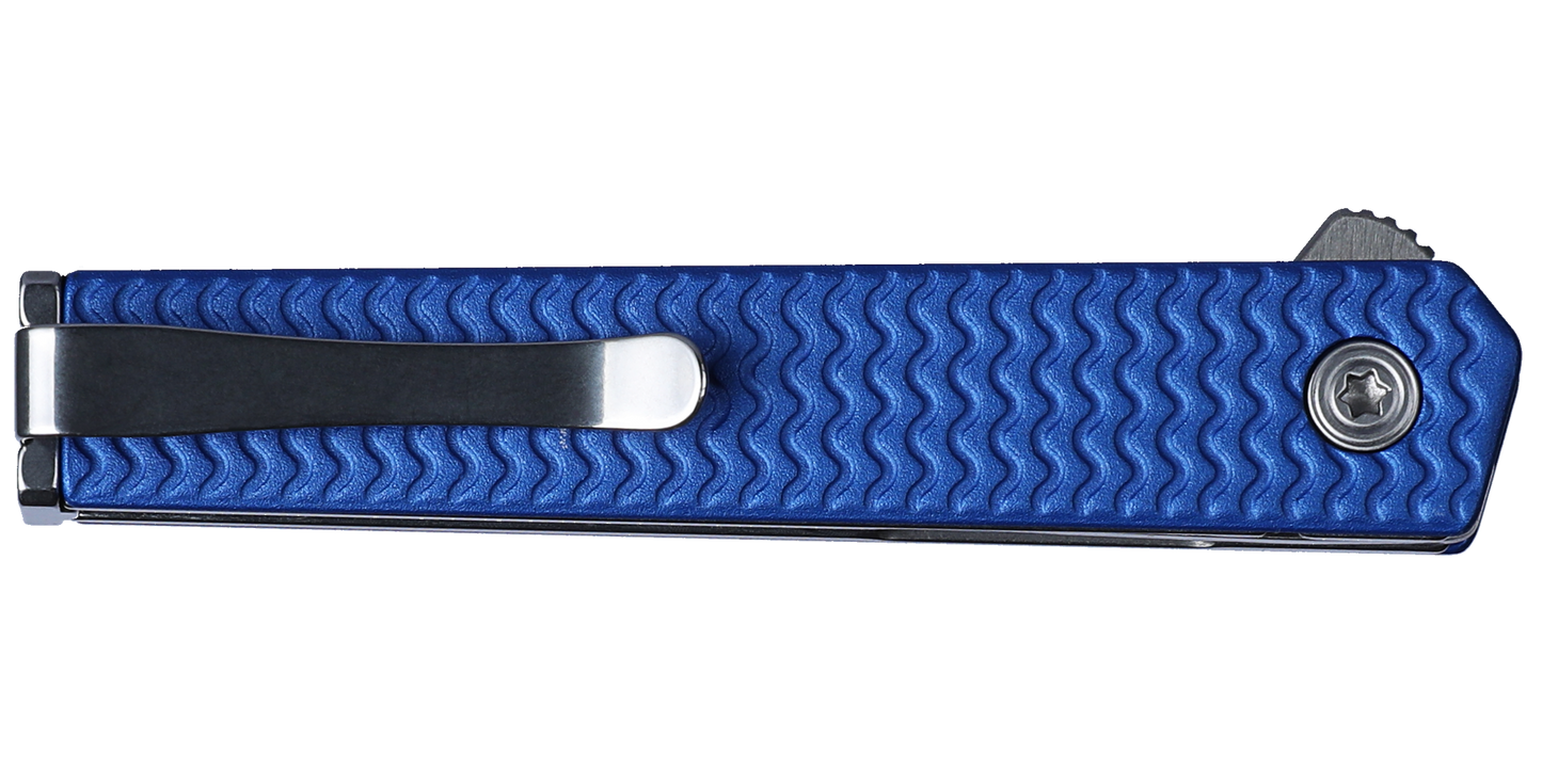 CRKT CEO Microflipper Sheepsfoot 2.21" Sandvik 12C27 IKBS Aluminum Folding Knife - Richard Rogers - 7083