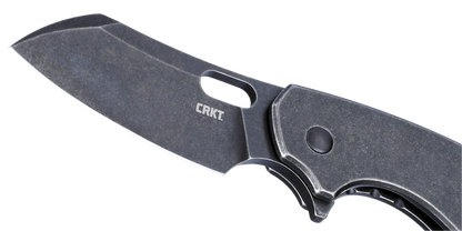 CRKT Pilar Large 2.67" Black Stonewash Folding Knife - Jesper Voxnaes - 5315KS