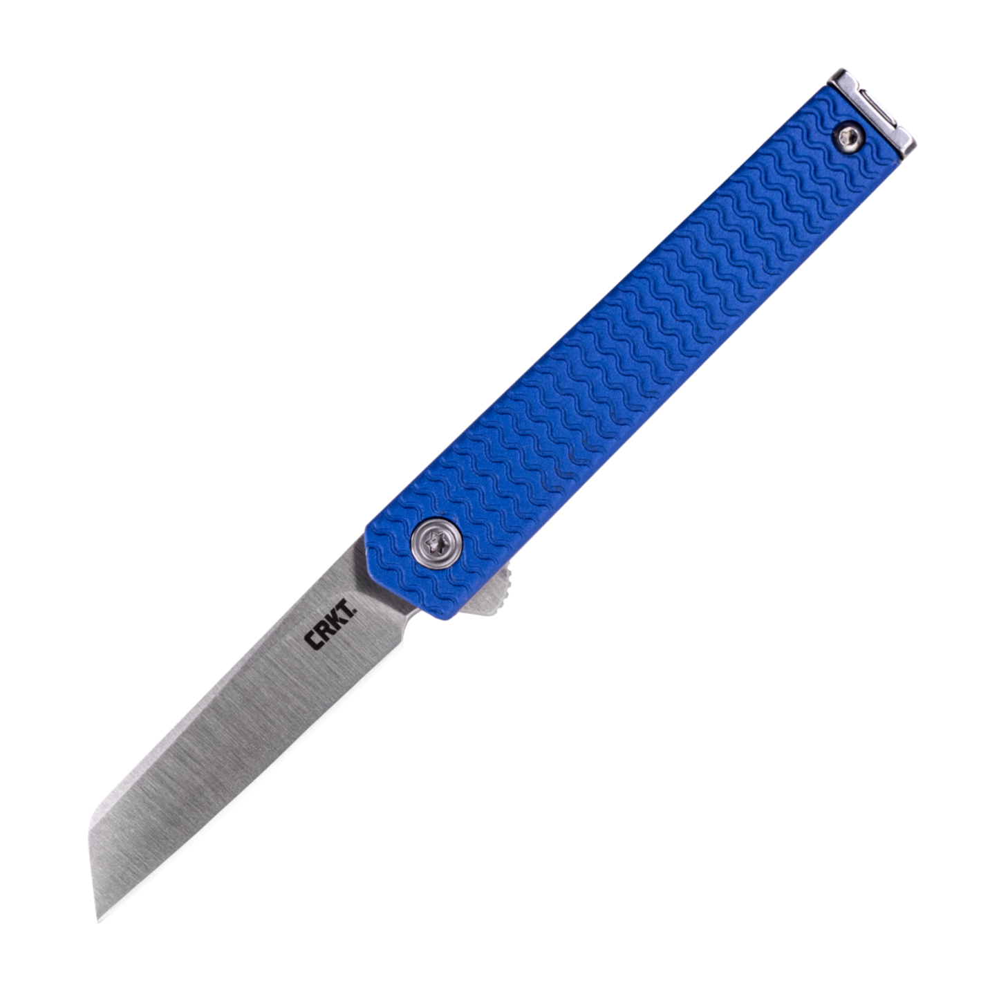 CRKT CEO Microflipper Sheepsfoot 2.21" Sandvik 12C27 IKBS Aluminum Folding Knife - Richard Rogers - 7083
