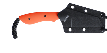 CRKT S.P.I.T. (Small Pocket Inverted Tanto) Orange G10 Fixed Blade Knife - Alan Folts Design - 2399