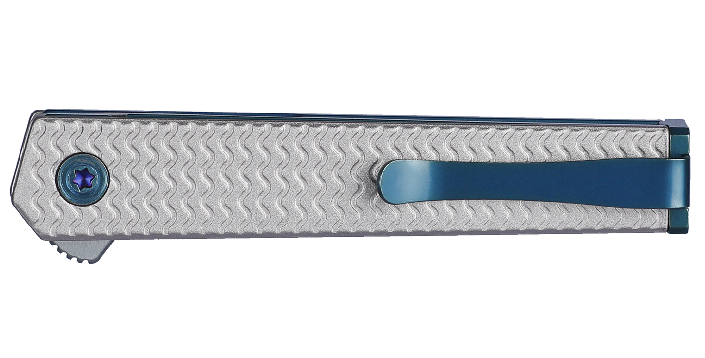 CRKT CEO Microflipper 2.36" Sandvik 12C27 IKBS Aluminum Folding Knife - Richard Rogers - 7081