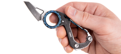 CRKT Compano Sheepsfoot 1.44" Keychain Carabiner Folding Knife - Mike Bond Design - 9083