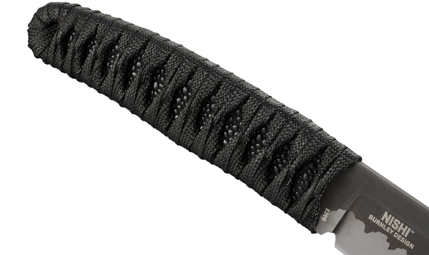 CRKT Nishi 4.42" 8Cr13MoV Ti-Nitride Fixed Blade Knife - Lucas Burnley - 2290