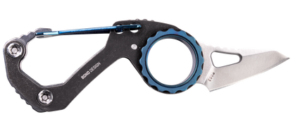 CRKT Compano Sheepsfoot 1.44" Keychain Carabiner Folding Knife - Mike Bond Design - 9083