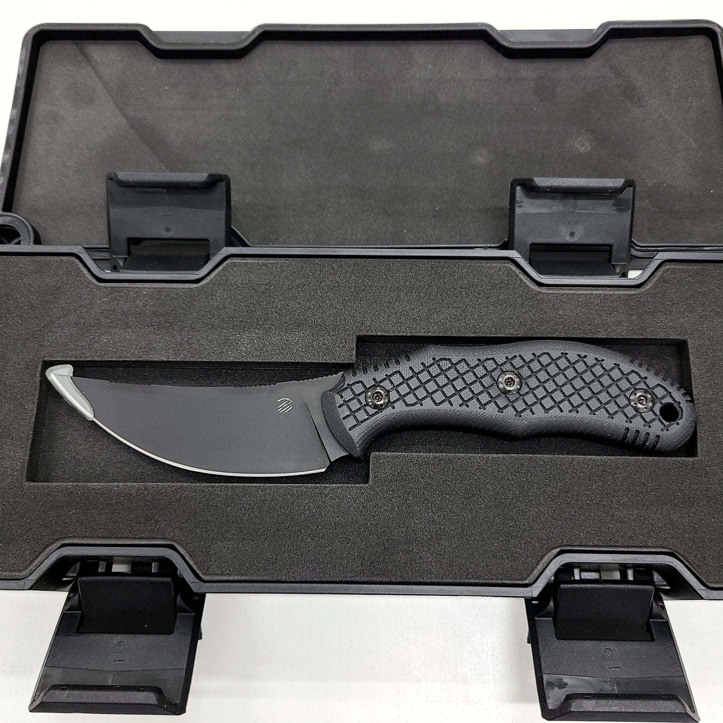 Bastinelli Chopper 3.5" M390 Black PVD G10 Fixed Blade Knife with Kydex Sheath