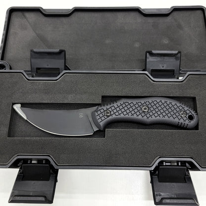 Bastinelli Chopper 3.5" M390 Black PVD G10 Fixed Blade Knife with Kydex Sheath