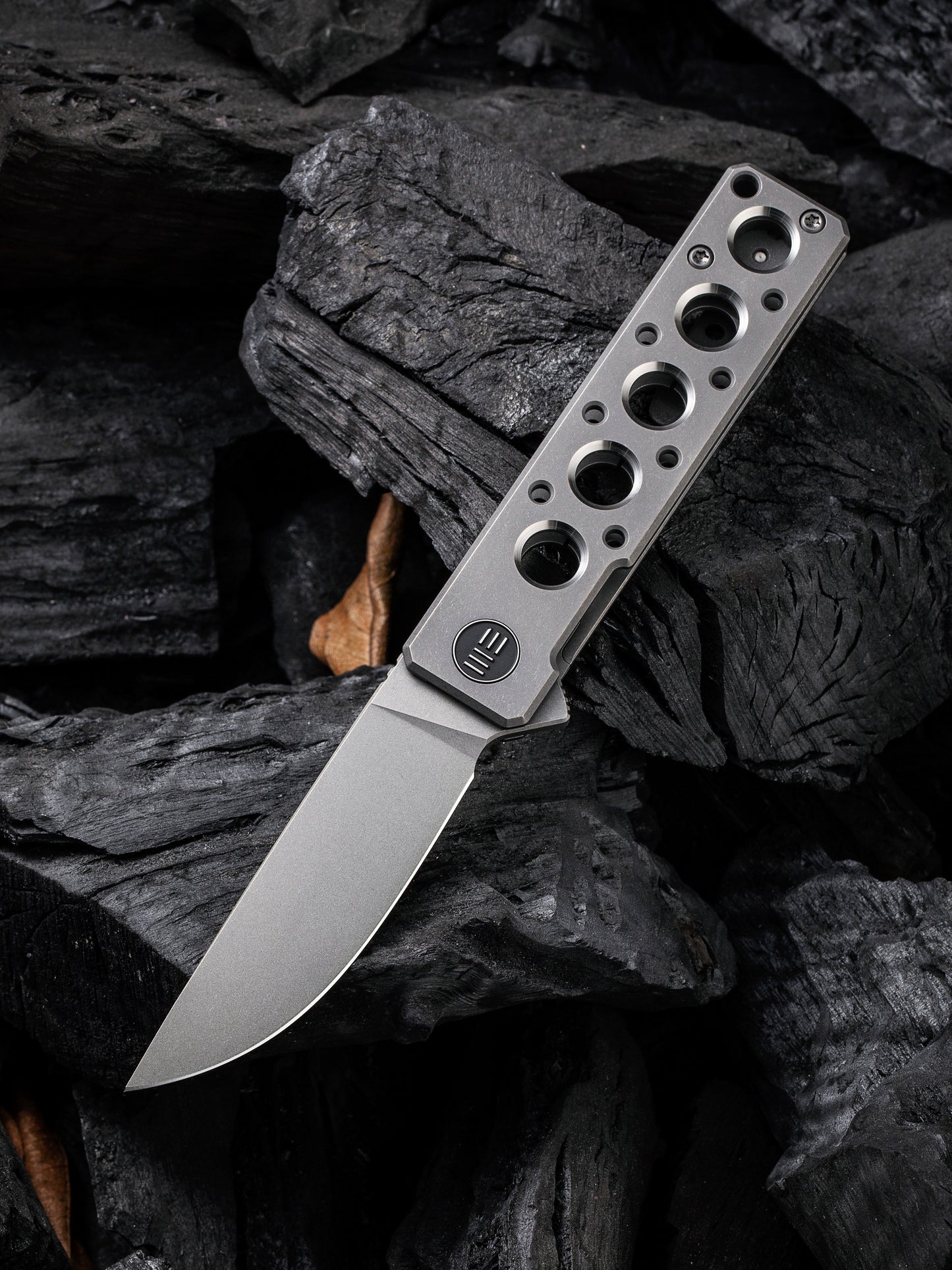 WE Knife Miscreant 3.0 CPM 20CV Gray Titanium Folding Knife by Brad Zinker 2101A