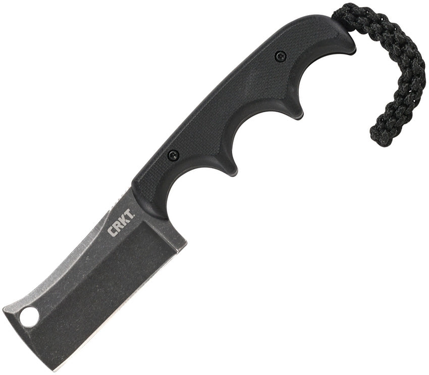CRKT Minimalist Cleaver Blackout Fixed Blade Knife - Alan Folts Design - 2383K