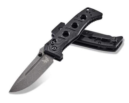 Benchmade 273GY-1 Mini Adamas 3.25" CPM-CruWear Grey/Black G10 Folding Knife