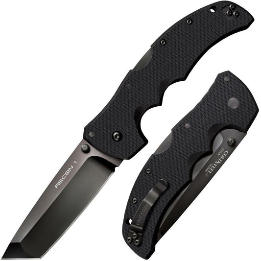 Cold Steel Large Recon 1 4" CPM S35VN DLC Tanto Point Folding Knife 27BT