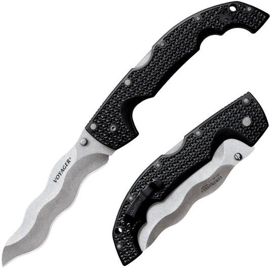 Cold Steel Kris Voyager XL 5.5" AUS10A Folding Kris Knife 29AXW