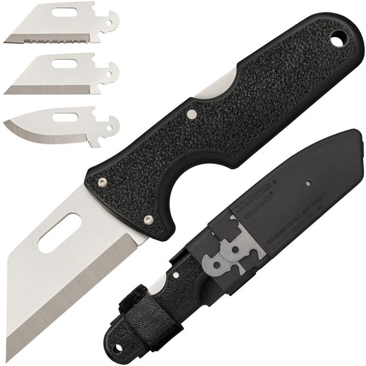Cold Steel Click-N-Cut Interchangeable Fixed Blade Knife with 3 Blades 40A