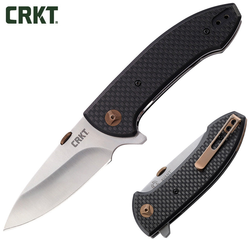 CRKT Avant 3.175" Carbon Fiber G10 IKBS Folding Knife by Eric Ochs 4620