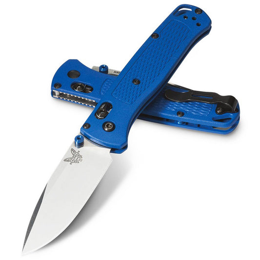 Benchmade 535 Bugout AXIS 3.24" CPM-S30V Folding Knife with Blue Grivory Handle