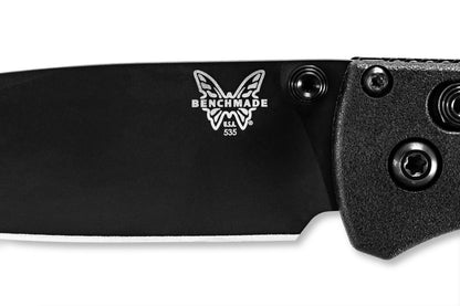 Benchmade 535BK-2 Bugout 3.24" DLC CPM-S30V Folding Knife with Black CF-Elite Handle