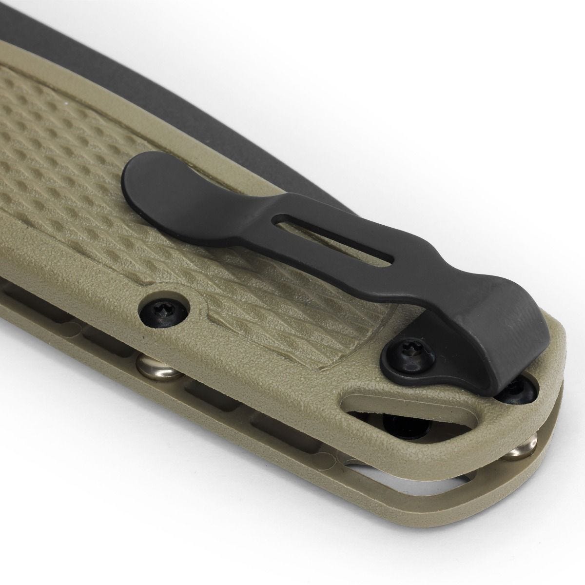 Benchmade 535GRY-1 Bugout AXIS Gray 3.24" CPM-S30V Folding Knife with Ranger Green Grivory Handle