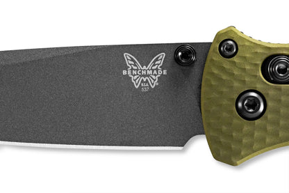 Benchmade 537GY-1 Bailout AXIS 3.38" CPM-M4 Tanto Folding Knife with Green Aluminum Handle