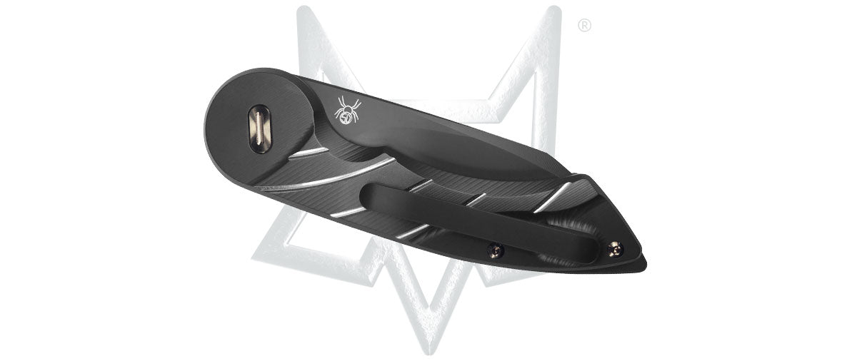 Fox Radius 2.95" M390 PVD Black Titanium Folding Knife FX-550 TIB