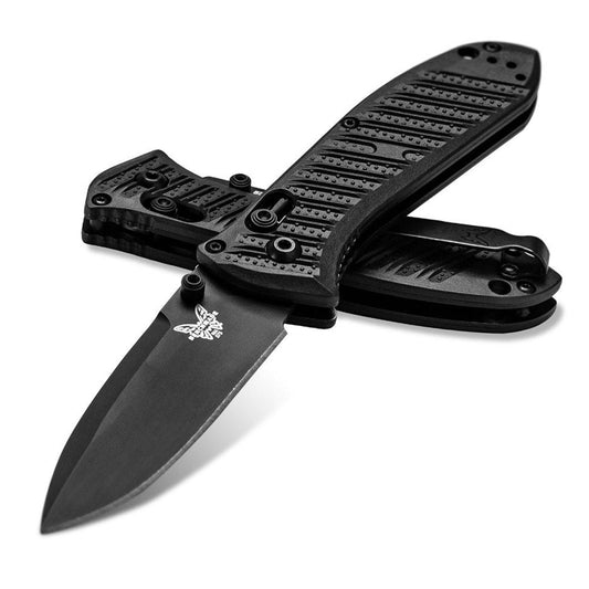 Benchmade 575BK-1 Mini Presidio II 3.2" CPM-S30V Black Folding Knife with CF-Elite Handle