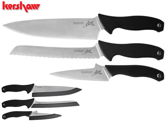 Kershaw Emerson 3-Piece Cook's Kitchen Knife Set 6100