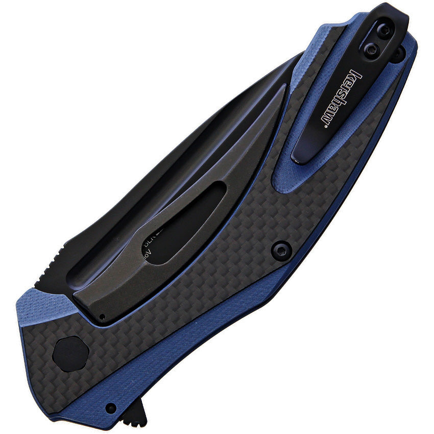 Kershaw Natrix XL 3.75" Carbon Fiber G10 KVT Flipper Folding Knife 7008CFBLK