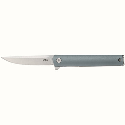 CRKT CEO COMPACT 2.61" IKBS Blue GRN Folding Knife - Richard Rogers Design - 7095