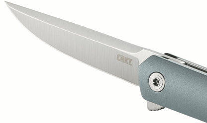 CRKT CEO Compact 2.61" IKBS Blue GRN Folding Knife - Richard Rogers Design - 7095