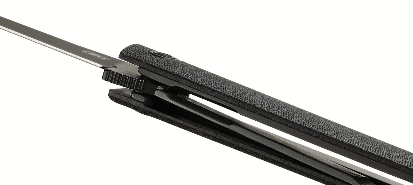 CRKT CEO FLIPPER BLACKOUT 3.35" AUS8 IKBS Folding Knife - Richard Rogers Design - 7097K