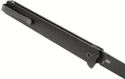 CRKT CEO FLIPPER BLACKOUT 3.35" AUS8 IKBS Folding Knife - Richard Rogers Design - 7097K