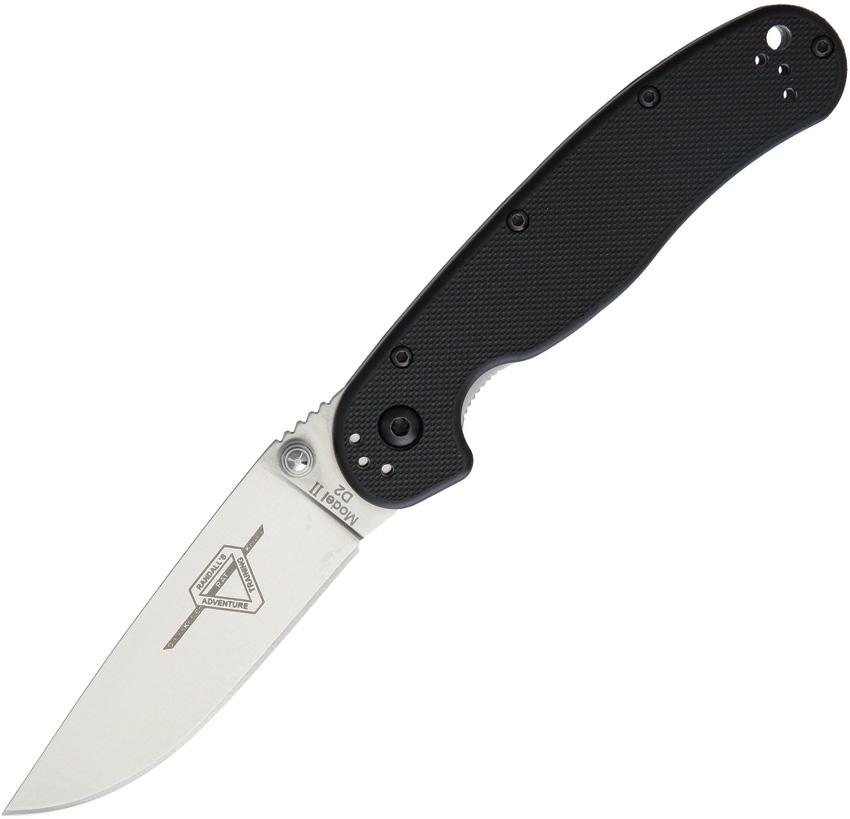 Ontario Knife Company RAT II 3" D2 Satin Folding Knife 8828