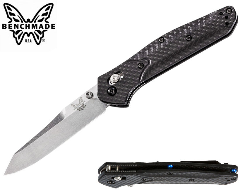 Benchmade 940-1 Osborne AXIS 3.4" CPM-S90V Folding Knife with Carbon Fiber Handle