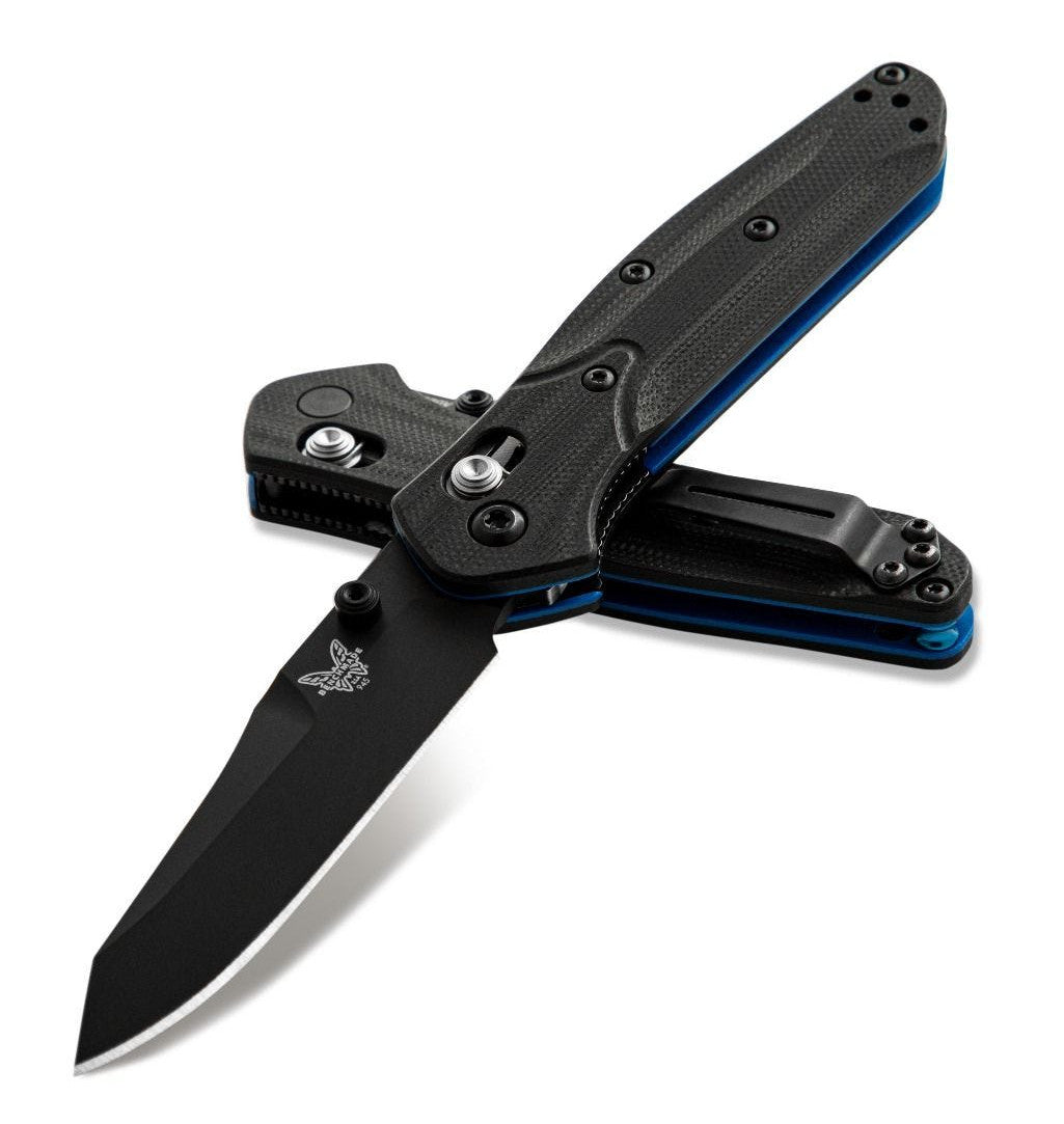Benchmade 945BK-1 Mini Osborne AXIS 2.92" Black CPM-S30V Black/Blue G10 Folding Knife