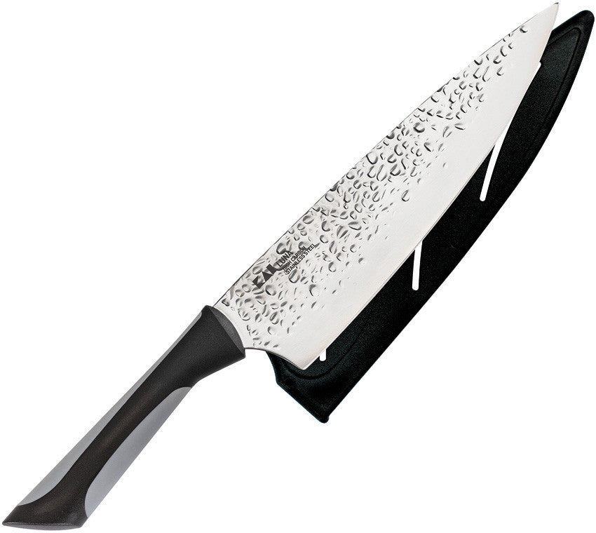 KAI Luna 8" Chef's Knife with Hammered Finish and Sheath AB7066