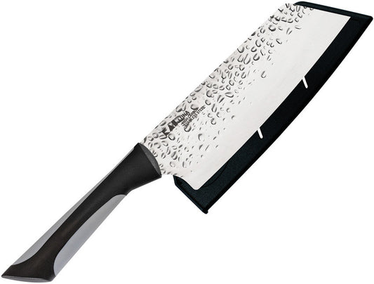KAI Luna 6.5" Asian Utility Knife with Hammered Finish and Sheath AB7077