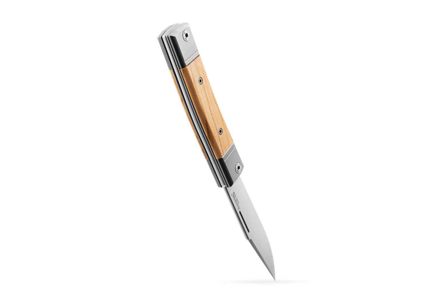 LionSteel BestMAN 2.8" M390 Titanium Slipjoint Folding Knife with Olive Handle BM1 UL