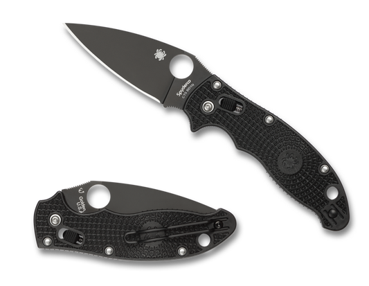 Spyderco Manix 2 CTS BD1N Black DLC FRCP Folding Knife C101PBBK2