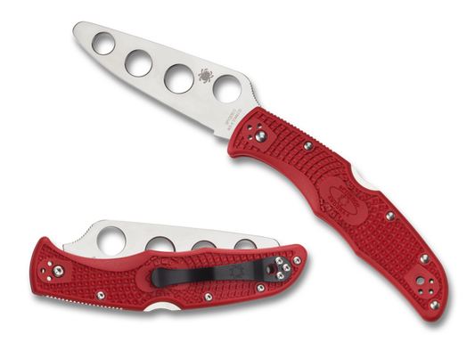 Spyderco Endura 4 Red FRN-10 Folding TRAINER Knife C10TR