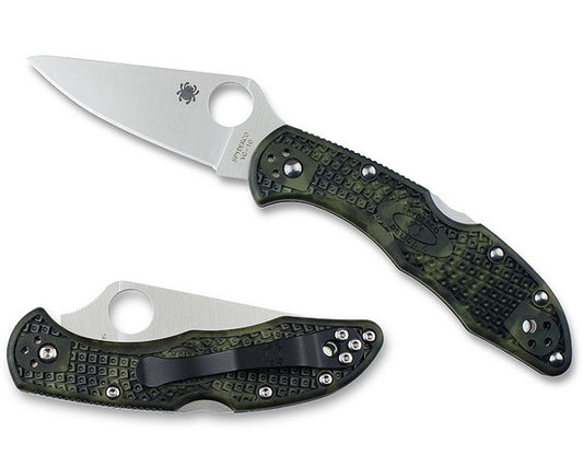 Spyderco Delica 4 VG-10 Zome Green Folding Knife C11ZFPGR