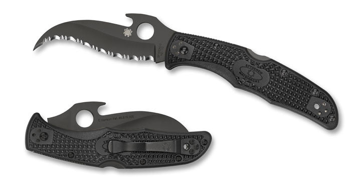 Spyderco Matriarch 2 Emerson Wave FRN SpyderEdge Black Folding Knife C12SBBK2W