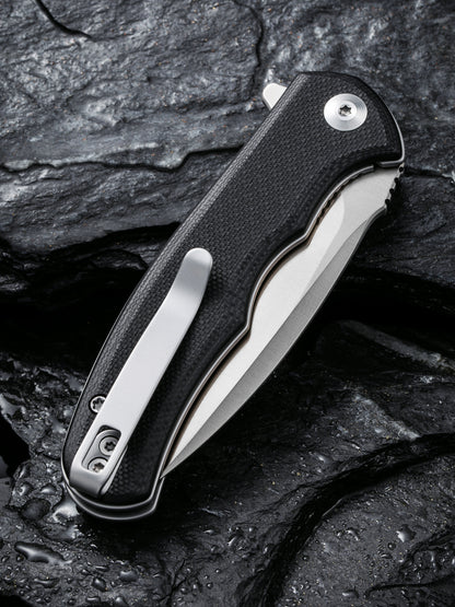 Civivi Mini Praxis 2.98" D2 Black G10 Folding Knife C18026C-2