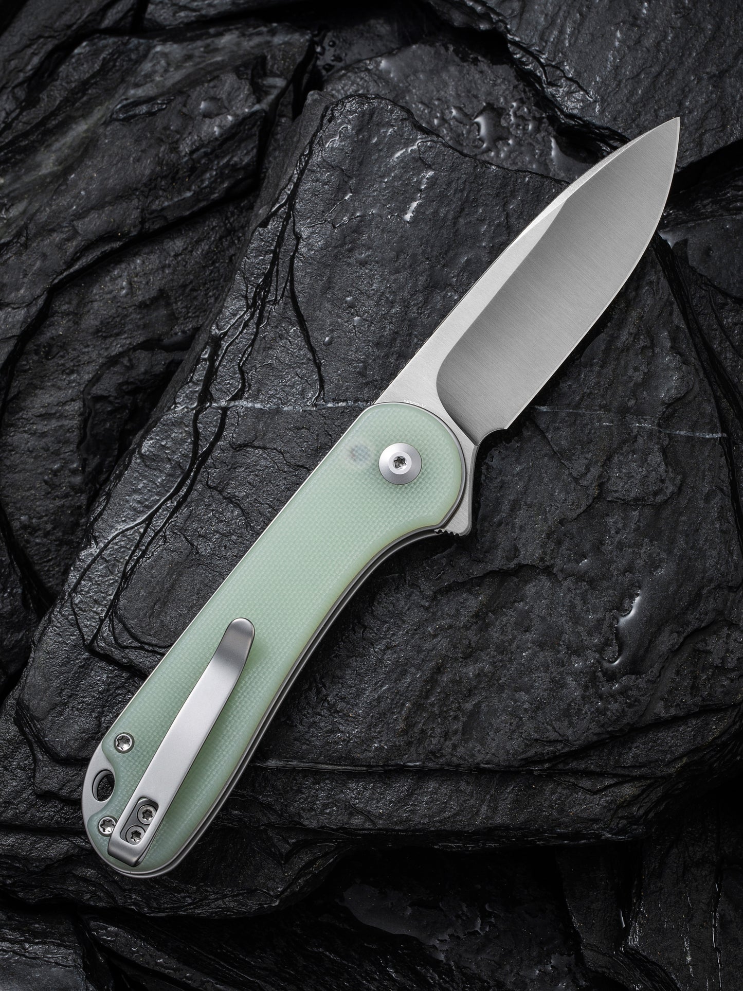 Civivi Elementum II Button Lock 2.96" Nitro-V Natural G10 Folding Knife C18062P-2
