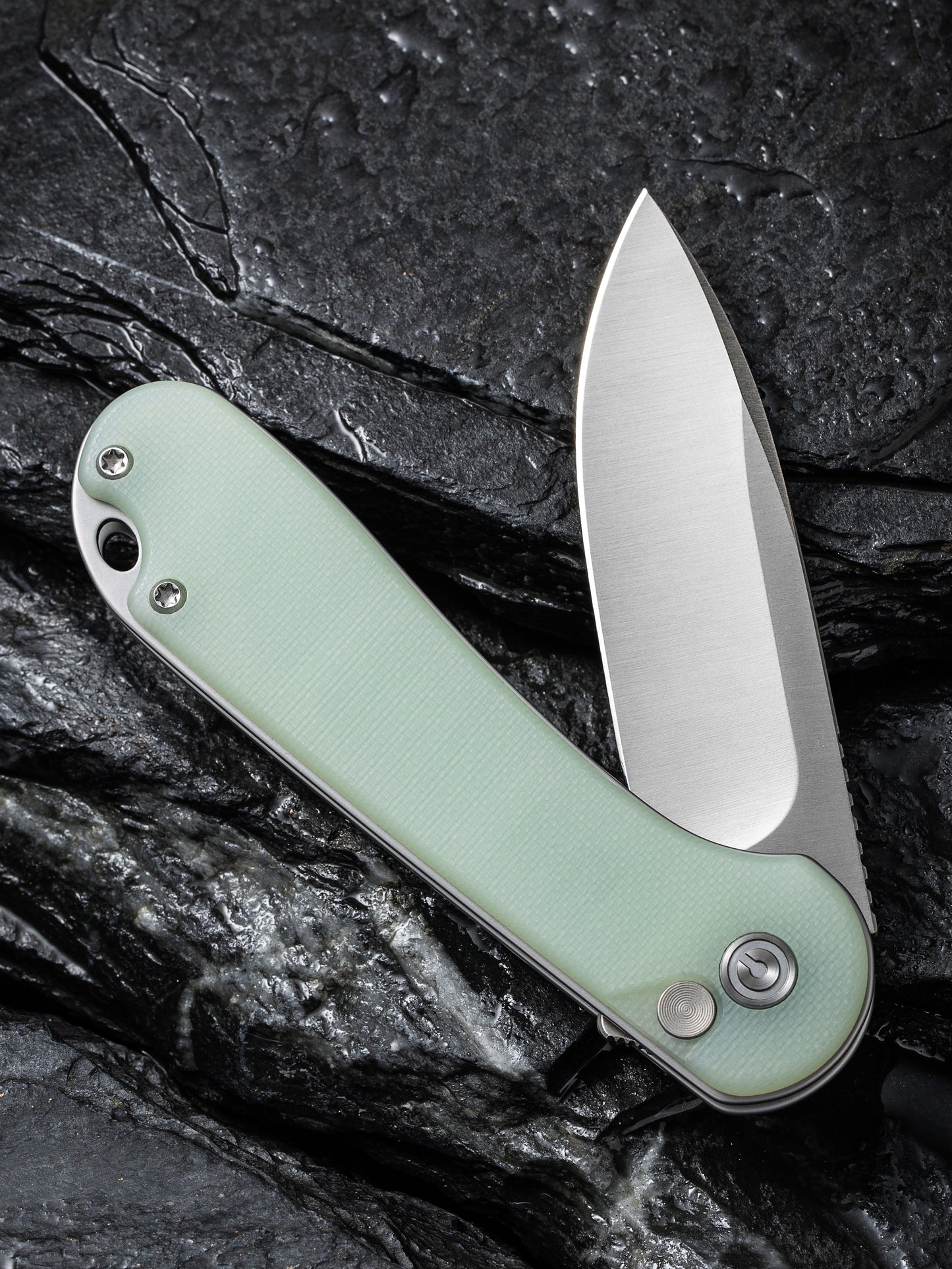 Civivi Elementum II Button Lock 2.96" Nitro-V Natural G10 Folding Knife C18062P-2