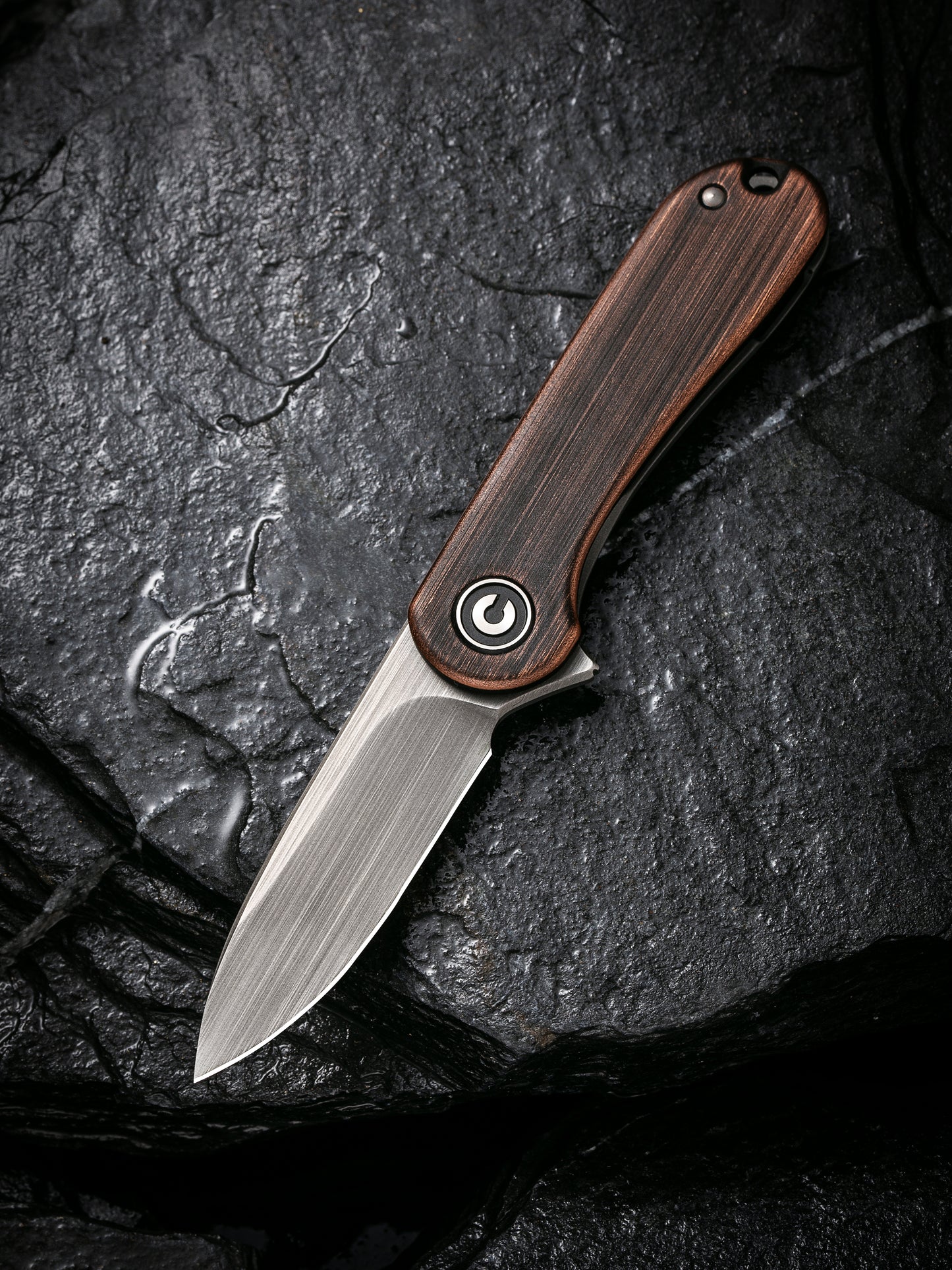 Civivi Mini Elementum 1.83" Sandvik 14C28N Copper Folding Knife C18062Q-2