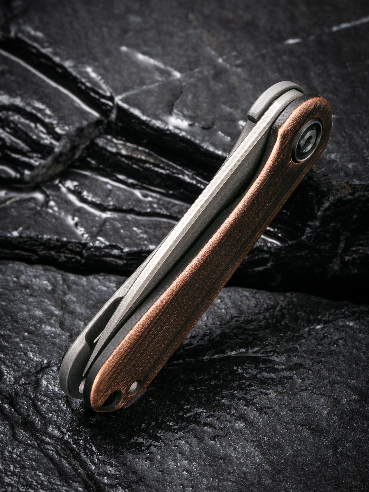 Civivi Mini Elementum 1.83" Sandvik 14C28N Copper Folding Knife C18062Q-2