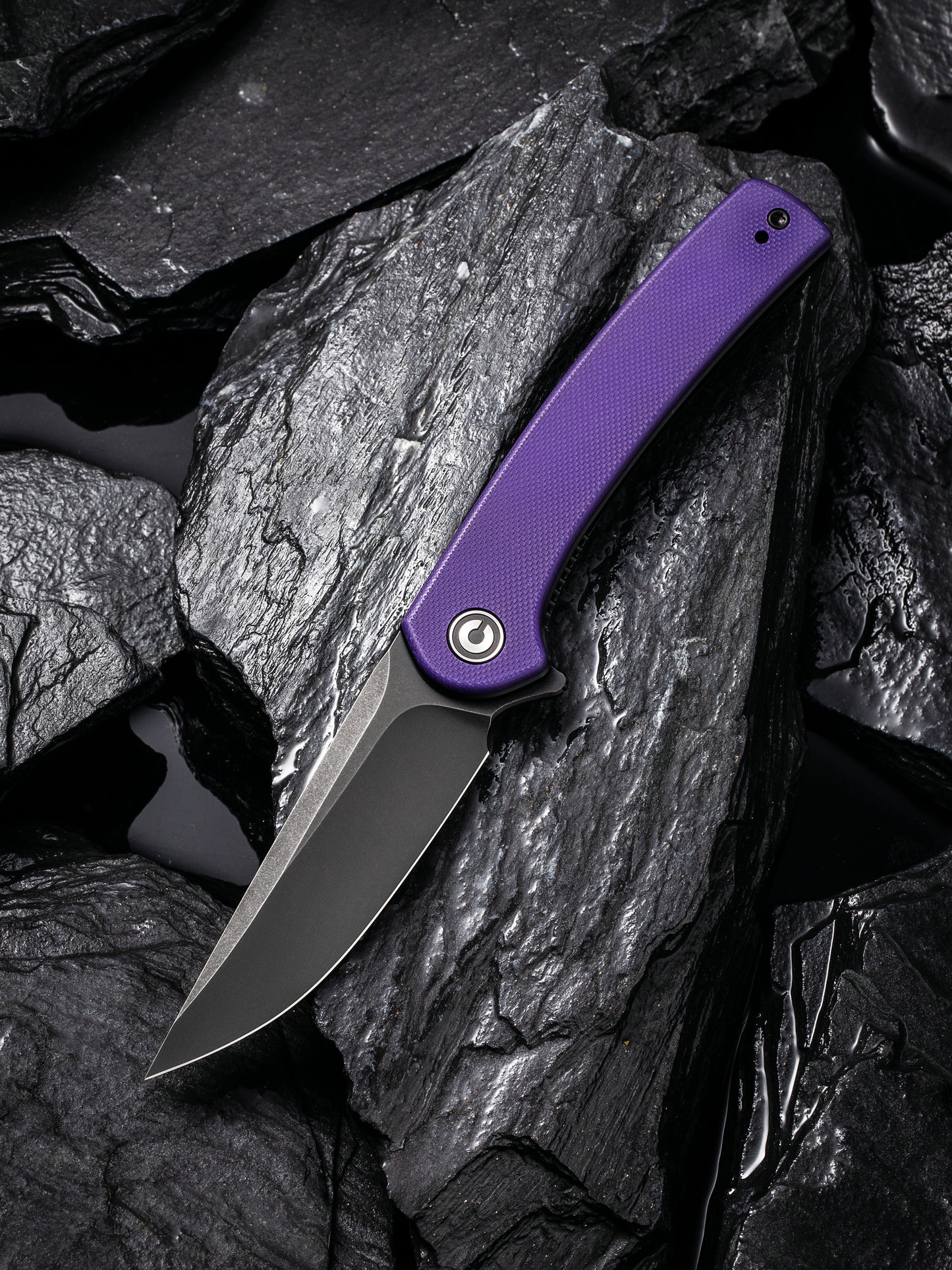 Civivi Mini Asticus 3.25" 10Cr15CoMoV Purple G10 Folding Knife C19026B-4