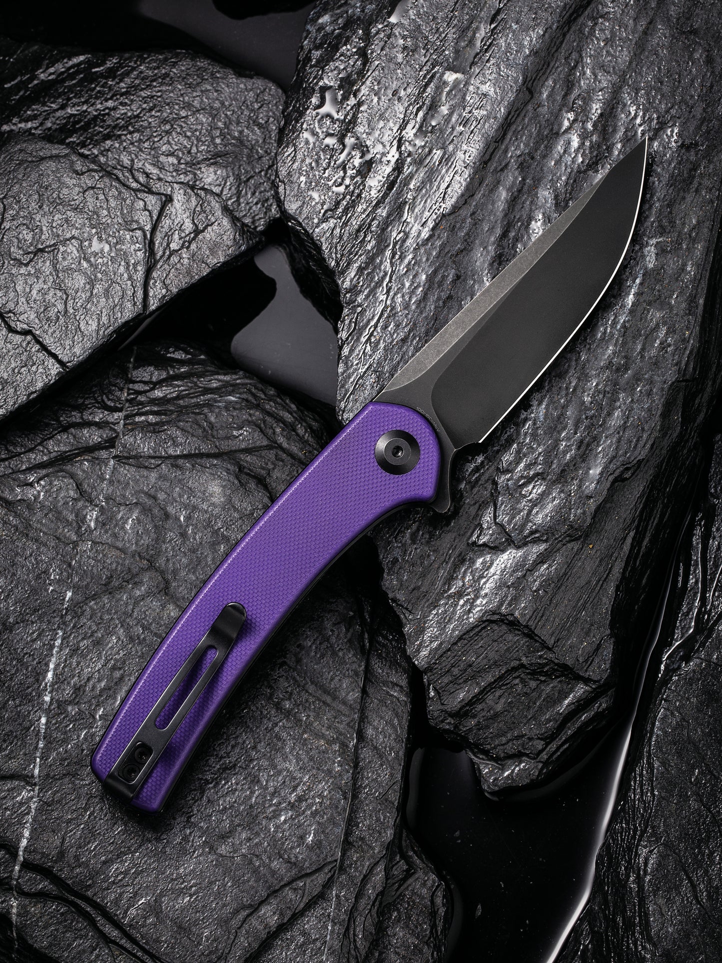 Civivi Mini Asticus 3.25" 10Cr15CoMoV Purple G10 Folding Knife C19026B-4