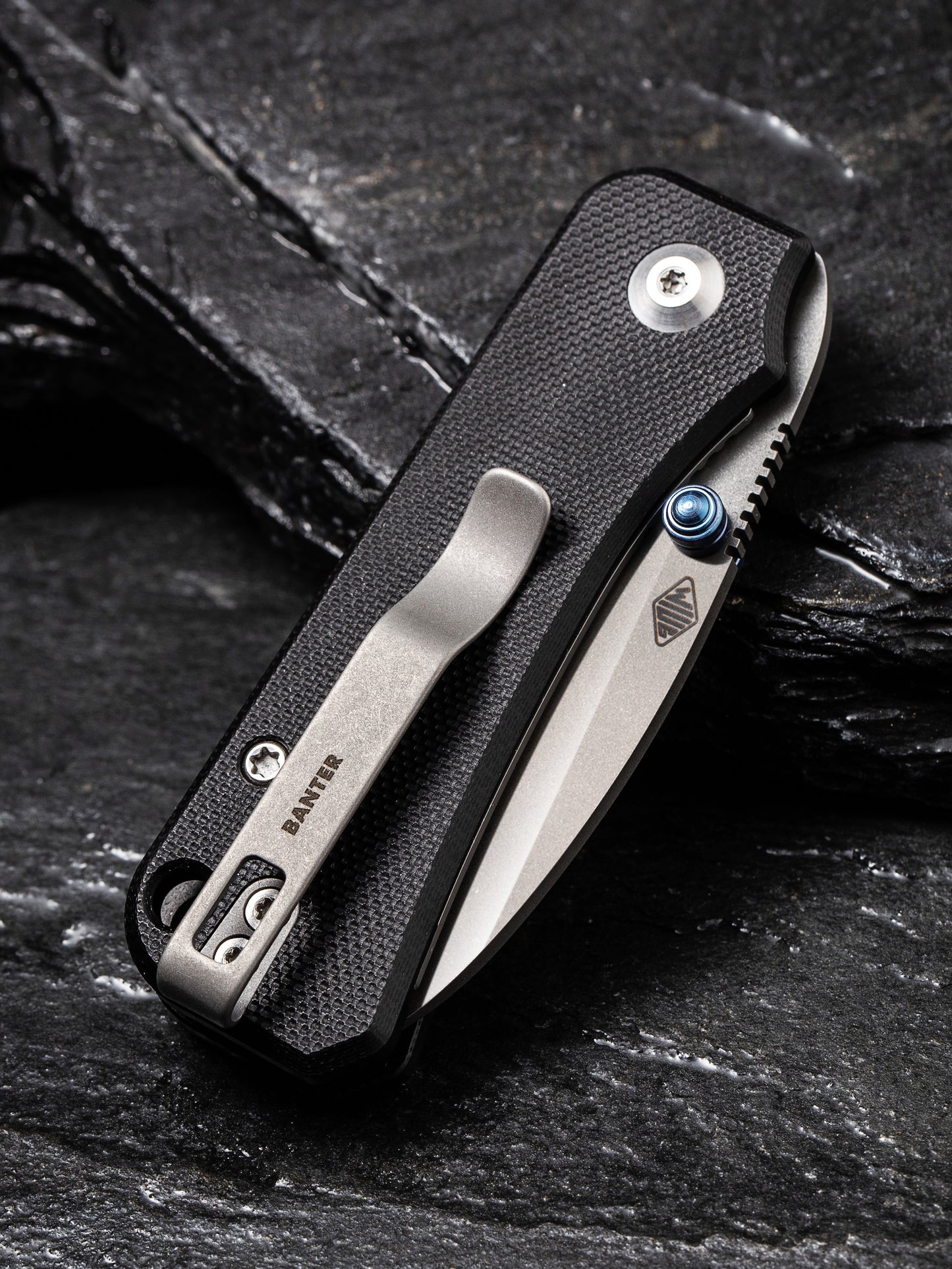Civivi Baby Banter 2.34" Nitro-V Black G10 Folding Knife C19068S-1